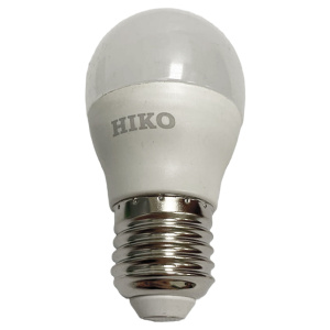 Лампа светодиодная HIKO шар 8Вт E27 3000K HK4527-38