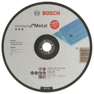 Круг отрезной BOSCH Std for Metal, 230*2.5мм (2608619776)