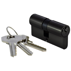 Цилиндр ключевой MORELLI 60C BL, ключ-ключ,черный