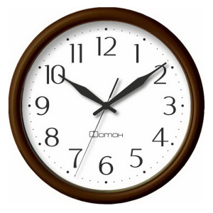 Часы настенные SALUTE Фотон круглые П111 25см коричневый