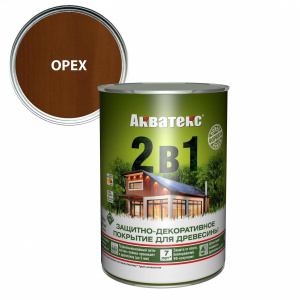 Антисептик грунтовочный 2-в-1 АКВАТЕКС орех (0,8л)