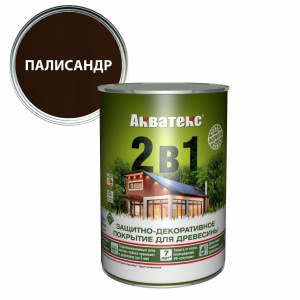 Антисептик грунтовочный 2-в-1 АКВАТЕКС палисандр (0,8л)