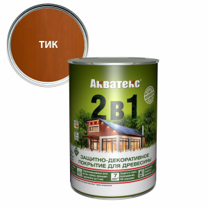 Антисептик грунтовочный 2-в-1 АКВАТЕКС тик (0,8л)