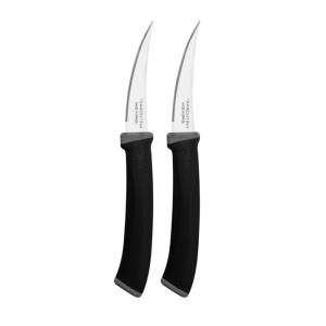 Набор ножей TRAMONTINA для помидоров/цитрусовых 7,5см (2шт) черный