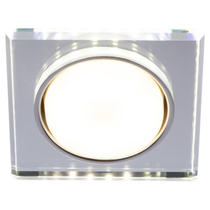 Встраиваемый светильник со светодиодной подсветкой ЭРА DK LD50 MR GX53 зеркальный