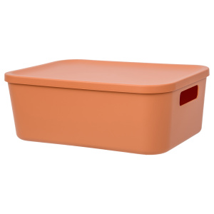 Корзина для хранения HANDY HOME Оптима 26,5х18,5х10см пластик оранжевый