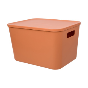 Корзина для хранения HANDY HOME Оптима 32,5х24,5х20см пластик оранжевый