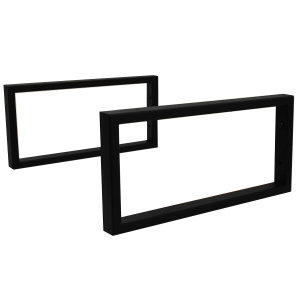 Комплект кронштейнов Leman Gland Loft 480х230 (черный), металл