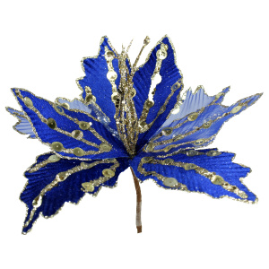 Цветок декоративный Блеск ТАМТАМ EYFJY15814 250х250х300мм синий