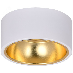 Светильник IEK 4017 накладной потолочный под лампу GX53 (7935964) белый/золото