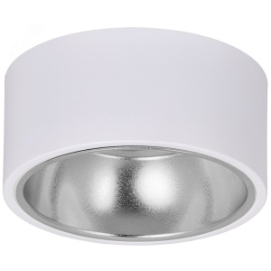 Светильник IEK 4017 накладной потолочный под лампу GX53 (9969069) белый/хром