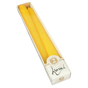 Набор свечей в коробке LUMI Античная (2шт) желтый