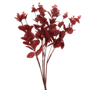 Растение искусственное Эвкалипт H50см красный