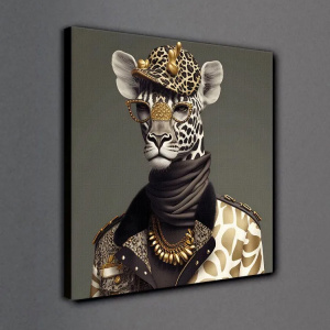 Картина на холсте Леопард в костюме CV 5053