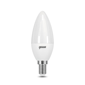 Лампа светодиодная GAUSS Свеча E14 9.5W 950lm 6500К