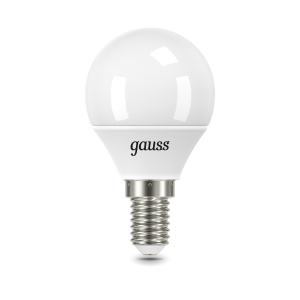 Лампа светодиодная GAUSS Шар Е14 9.5W 950lm 6500K