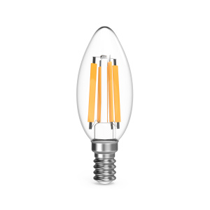 Лампа светодиодная филаментная GAUSS Filament Свеча Е14 13W 1100lm 2700К