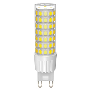 Лампа светодиодная IEK Corn керамика G9 9Вт 4000К капсульная (LLE-Corn-9-230-40-G9)нейтральный белый