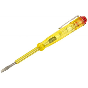 Отвертка индикаторная 140мм 100-500В, желтая ручка