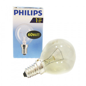 Лампа накал. PHILIPS P45 60W E14 CL 'шарик' прозр.