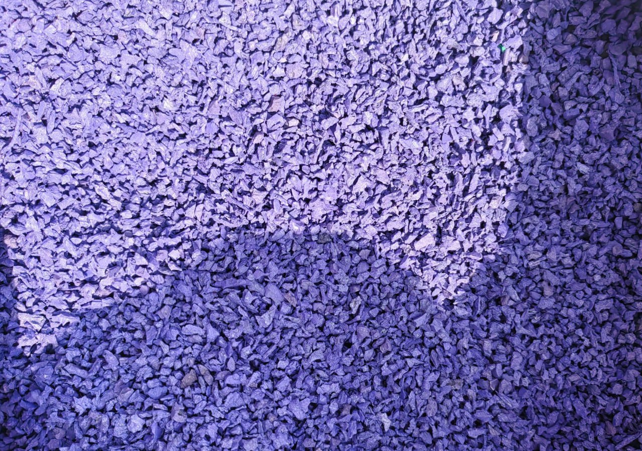 ООО Амортекс Резиновая крошка Амортекс SBR Фиолетовый (250кг. упаковка 10 мешков), 1138